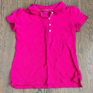 Lands' End Bright Pink Kids Polo Shirt